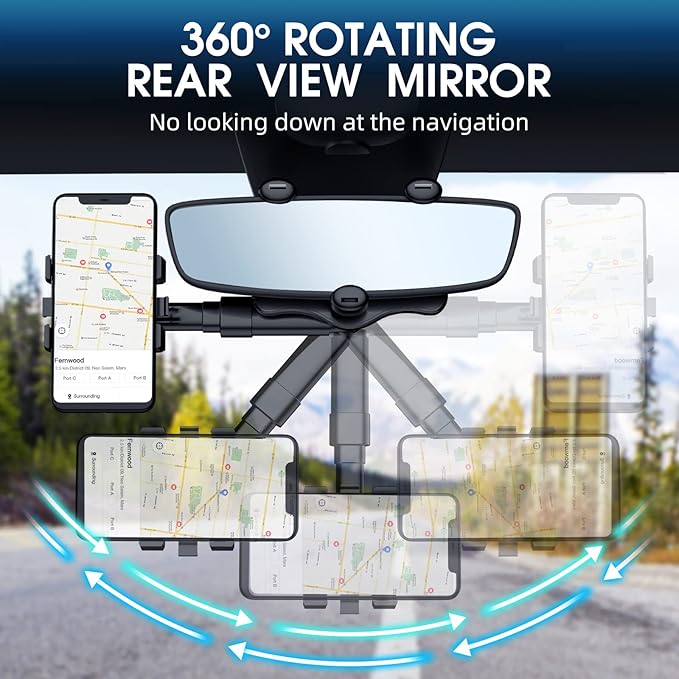 360°Rotatable and Retractable Car Phone Holder