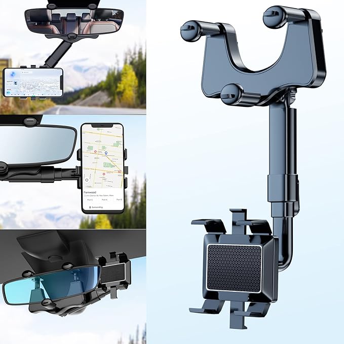 360°Rotatable and Retractable Car Phone Holder